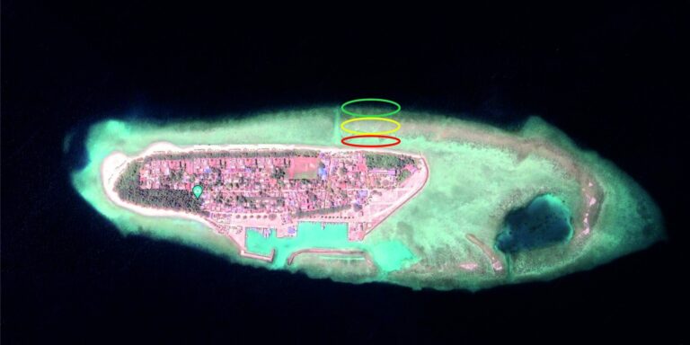 Как по сателитна снимка да разберем дали островът има достъпен риф?